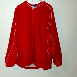 Mizuno Red Windbreaker Large